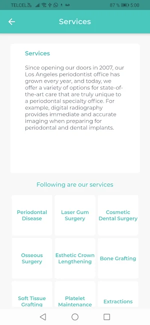 Beverly Hills Periodontics Screenshot 2