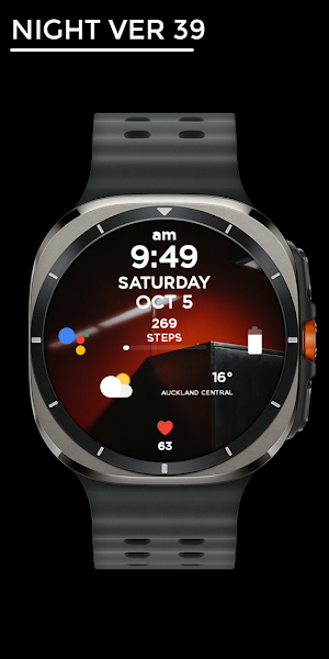 Night ver 39 - watch face Screenshot 0