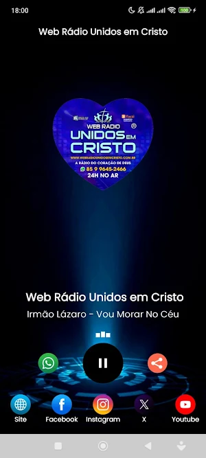 Web Rádio Unidos em Cristo Screenshot 0