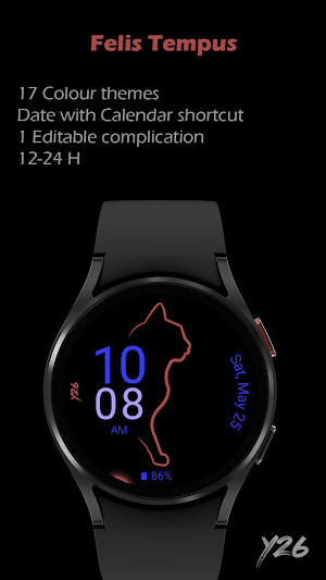 Y26 Felis Tempus Watch Face Screenshot 1