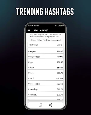 Ai Hashtag Generator view&like Screenshot 3