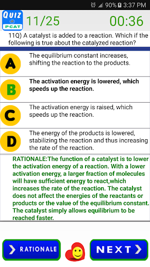 PCAT Practice Test Questions Screenshot 2