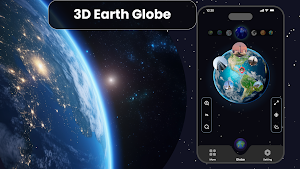 3D Globe Map Satellite View Screenshot 0