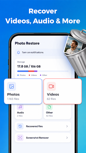 Photo Recovery: Restore Files Screenshot 1