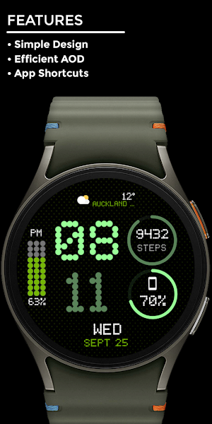 Nighty Digital 41 - watch face Screenshot 1