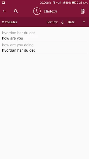 Danish - English Translator Screenshot 2