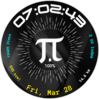Animated Happy Pi Watch Face