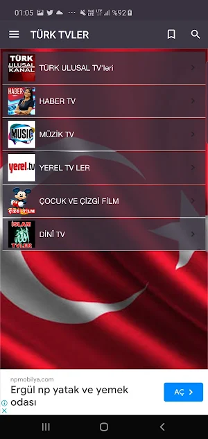 MOBİL TV CANLI TV-TÜRK WORLD Screenshot 3