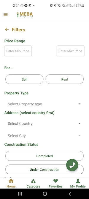 MEBA Homes Screenshot 2