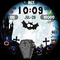 Halloween Dracula Bat & Ghost