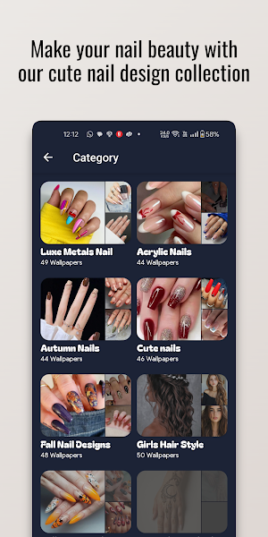 Luxe Metals Nail Polish Design Screenshot 3
