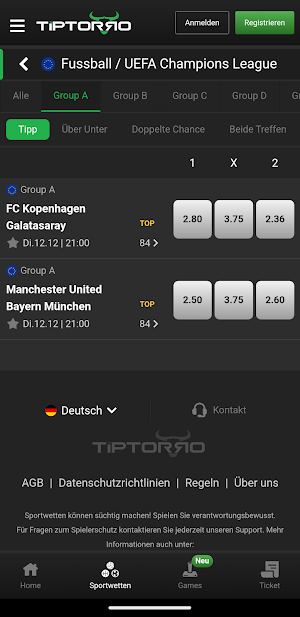 Tiptorro Mobile App Screenshot 2