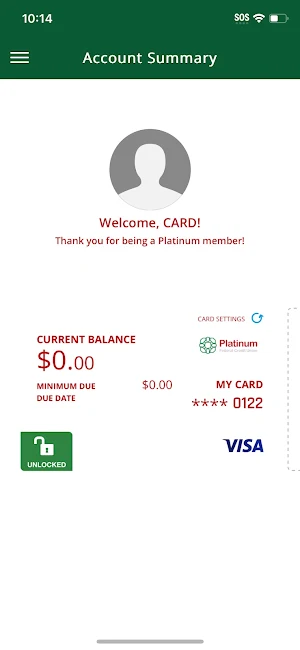 PFCU Card Screenshot 3