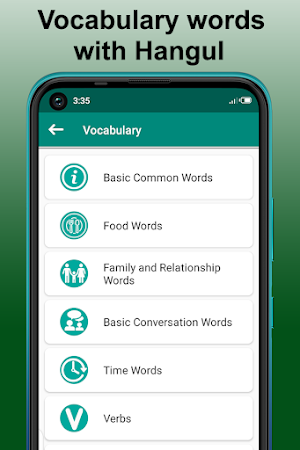 Learn Korean Language Offline, Phrasebook, Grammar Screenshot 1