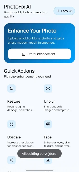 PhotoFix AI Restore Old Photos Screenshot 0
