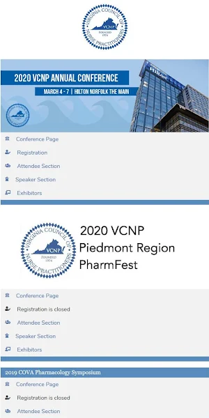 VCNP Conference Screenshot 1