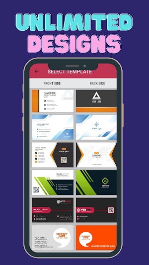 Business Visiting Card Maker Screenshot 0