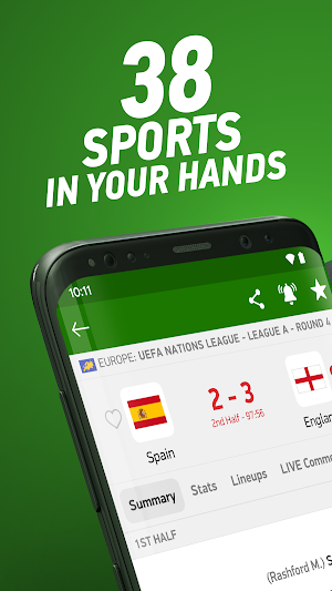 FlashScore Screenshot 0