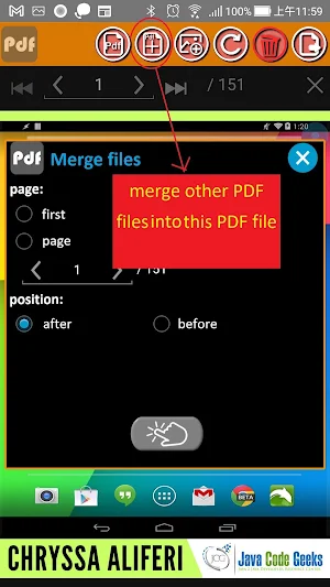 PDF page processing Screenshot 1