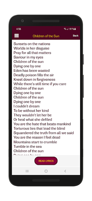 Judas Priest Lyrics Wallpaper Screenshot 3
