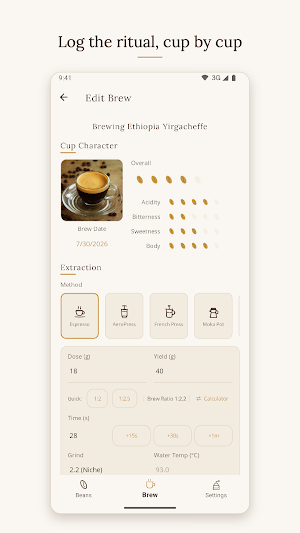 Kohii — The Barista Log Screenshot 3