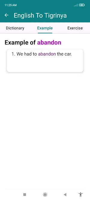 English To Tigrinya Dictionary Screenshot 1