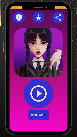 Wednesday Addams fake cal&chat Screenshot 0