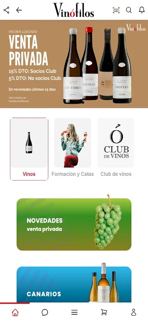 Vinófilos App Screenshot 0