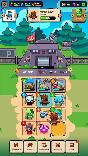Idle Shelter: Merge to Survive Screenshot 0