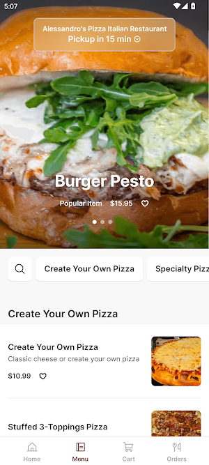 Alessandro's Pizza Italian Screenshot 1