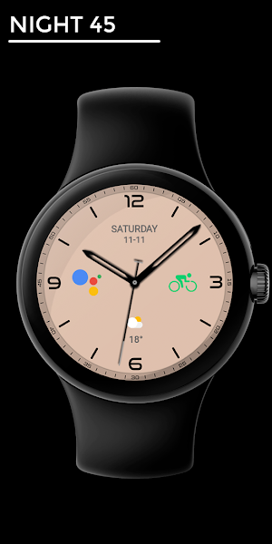 Night 45 - watch face Screenshot 0