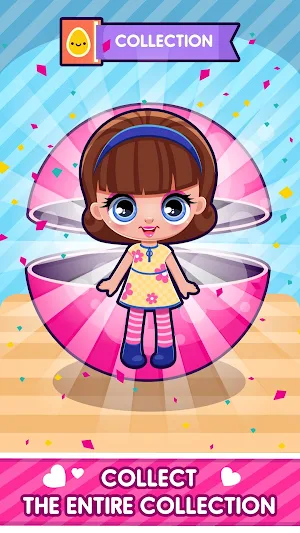 Cuties Doll Open Eggs Toy Game Screenshot 1