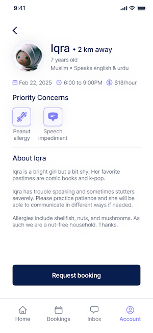SaraaSits Sitter Screenshot 1
