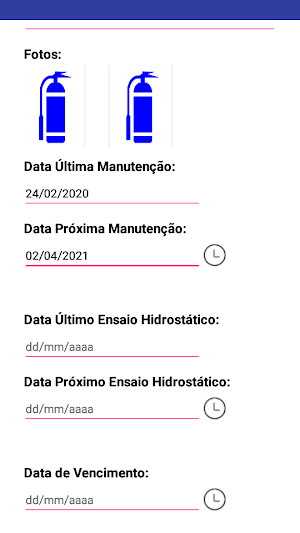 Controle de Extintores Screenshot 1