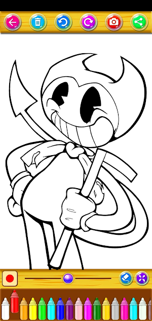 Bendy Coloring Book  Game Screenshot 1