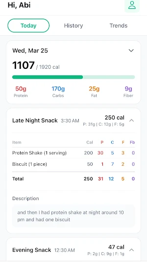 NutriChat: AI Health Tracker Screenshot 2