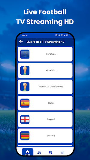 Live Football TV Streaming HD Screenshot 0