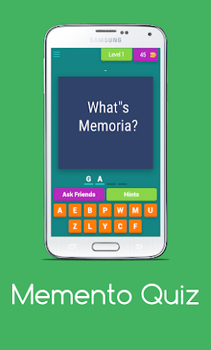 MEMENTO QUIZ Screenshot 1