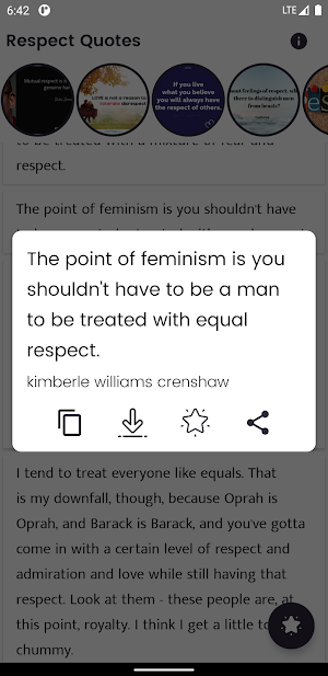 Respect Quotes and Sayings Screenshot 3
