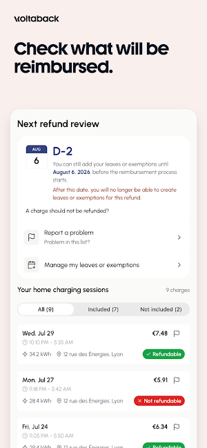 Voltaback – Home EV charging Screenshot 3