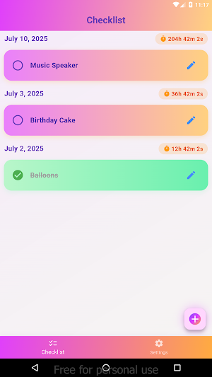 Party Checklist screenshot 1