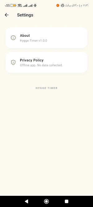 Hygge Timer Screenshot 2