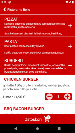 Ristorante Bello - Helsinki Screenshot 2