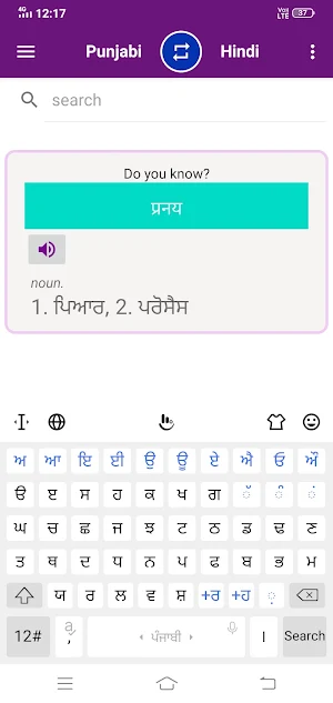 Hindi To Punjabi Dictionary Screenshot 3