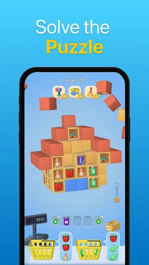 Supermarket Sort 3D: Puzzle Screenshot 1