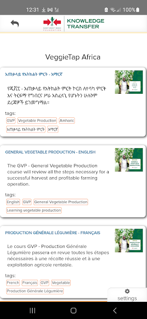 VeggieTap for Africa Screenshot 0