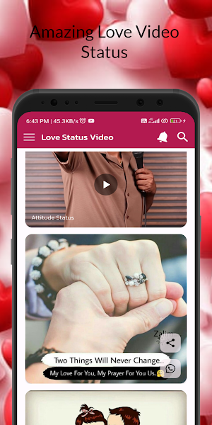 Love Status Sad Romantic Video Screenshot 1