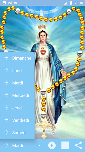 Holy Rosary with offline audio in French Screenshot 2