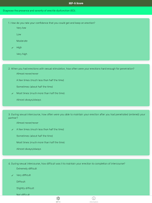 IIEF-5 for Erectile Dysfunction - Mens Health Screenshot 3