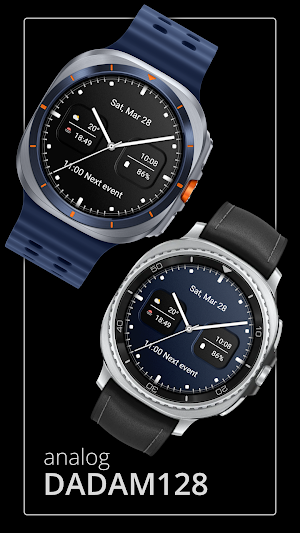 DADAM128: Analog Watch Face Screenshot 0